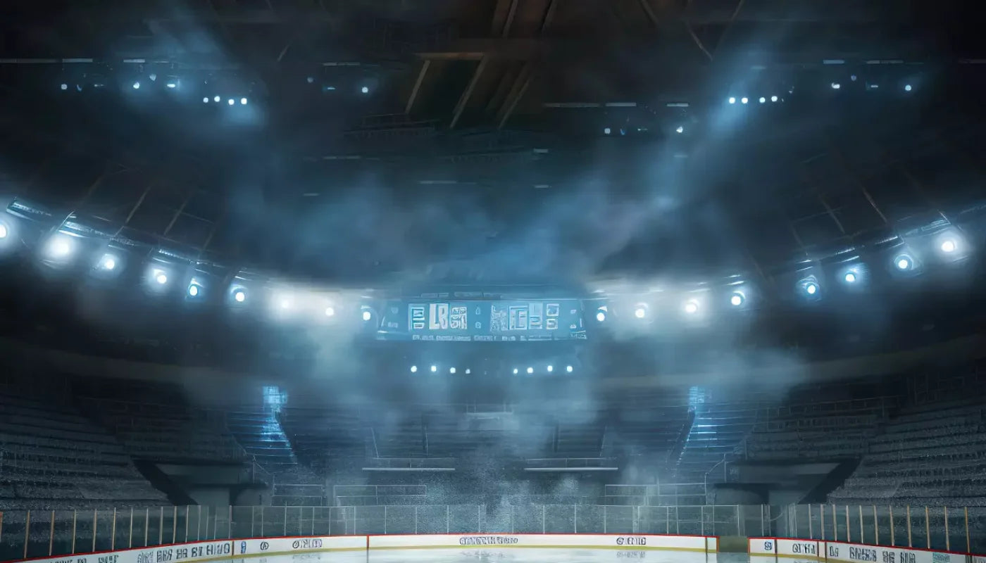 Sports Hockey On Ice 14’X8’ Ultracloth (168 X 96 Inch) Backdrop
