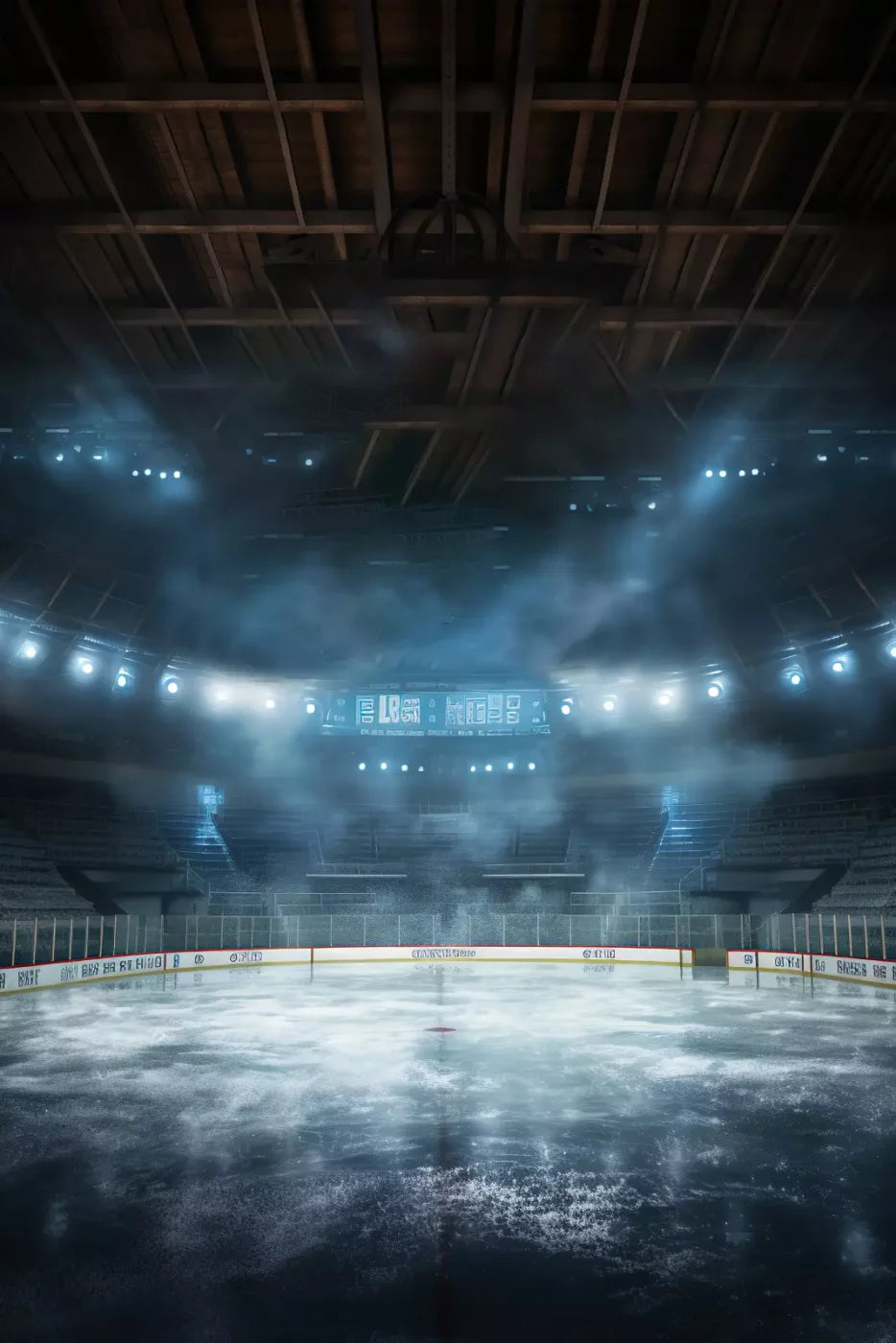 Sports Hockey On Ice 8’X12’ Ultracloth (96 X 144 Inch) Backdrop