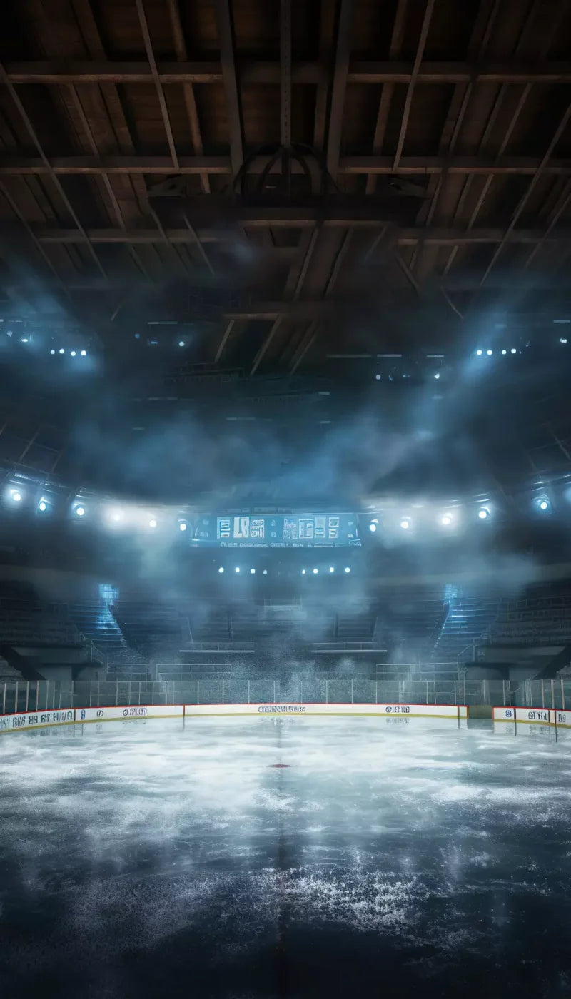 Sports Hockey On Ice 8’X14’ Ultracloth (96 X 168 Inch) Backdrop