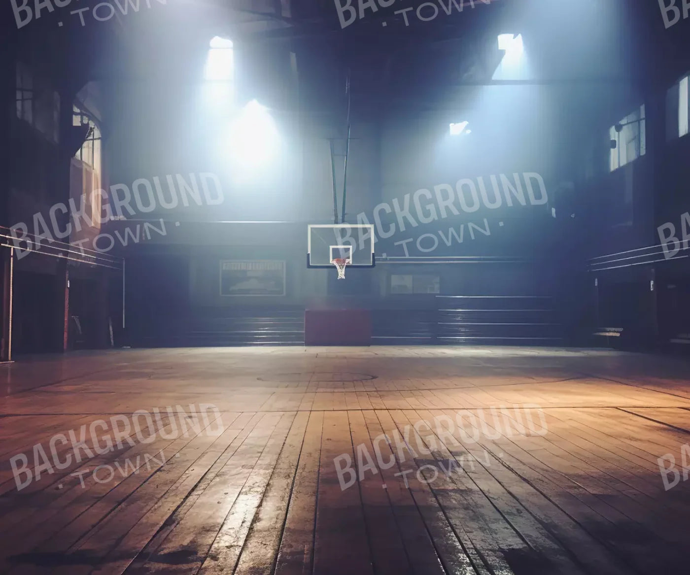 Sports On The Court Vintage Ii 5’X4’2 Fleece (60 X 50 Inch) Backdrop