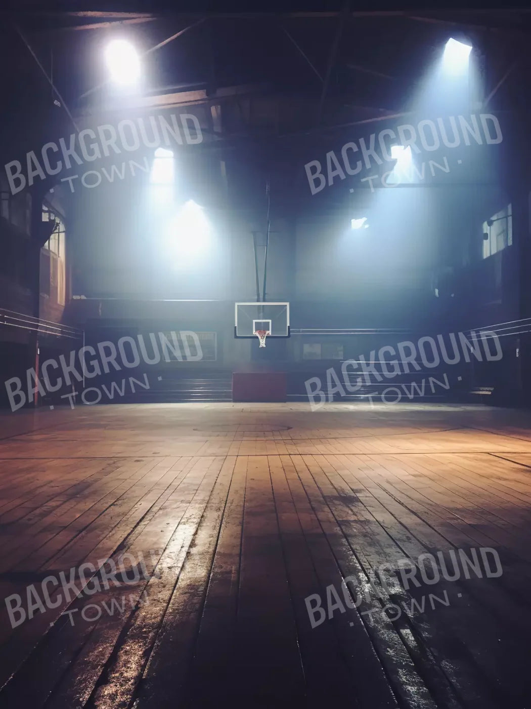 Sports On The Court Vintage Ii 6’X8’ Fleece (72 X 96 Inch) Backdrop