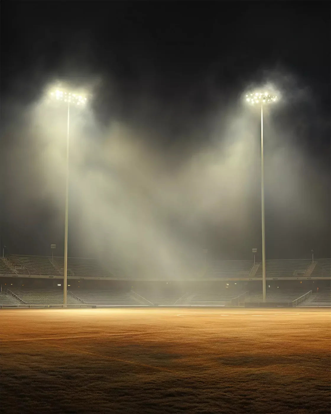 Sports Stadium Ball Field 8’X10’ Fleece (96 X 120 Inch) Backdrop