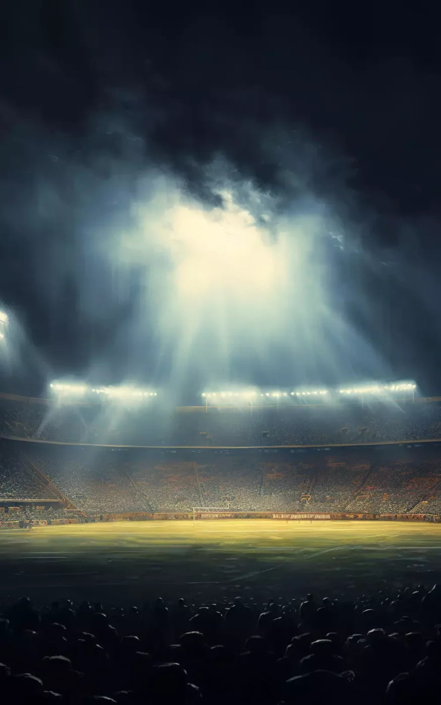 Sports Stadium Friday Night Lights I 10’X16’ Ultracloth (120 X 192 Inch) Backdrop