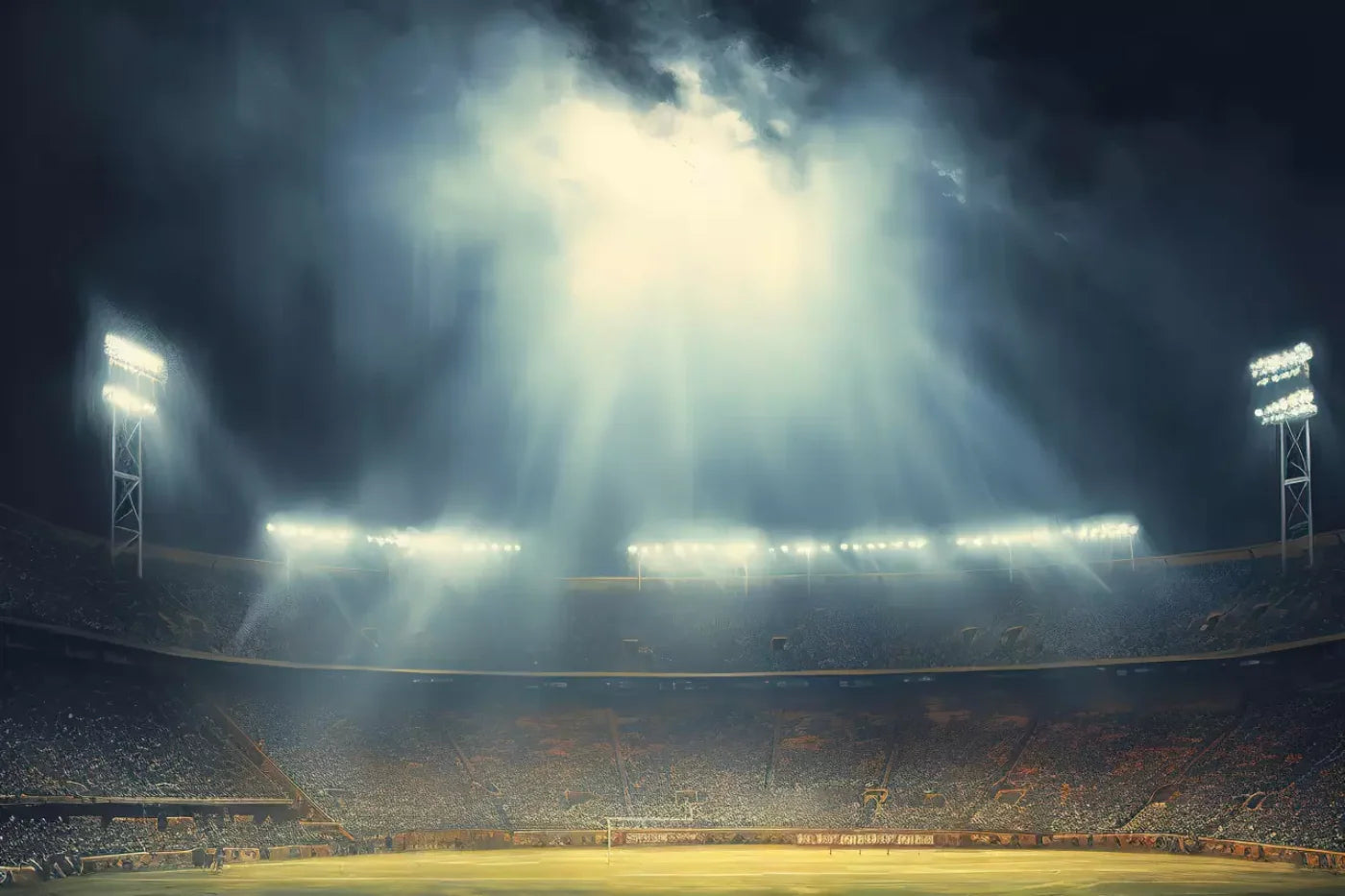 Sports Stadium Friday Night Lights I 12’X8’ Ultracloth (144 X 96 Inch) Backdrop