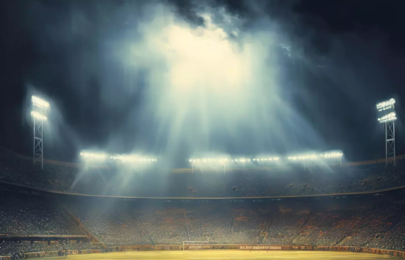 Sports Stadium Friday Night Lights I 14’X9’ Ultracloth (168 X 108 Inch) Backdrop