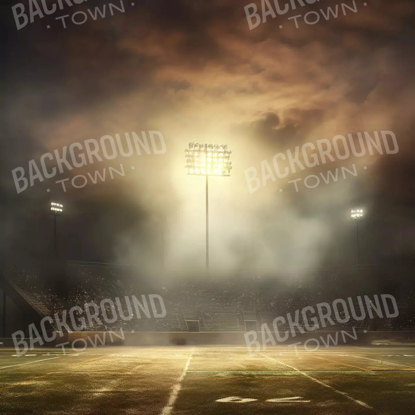 Sports Stadium Friday Night Lights Ii 10X10 Ultracloth ( 120 X Inch ) Backdrop