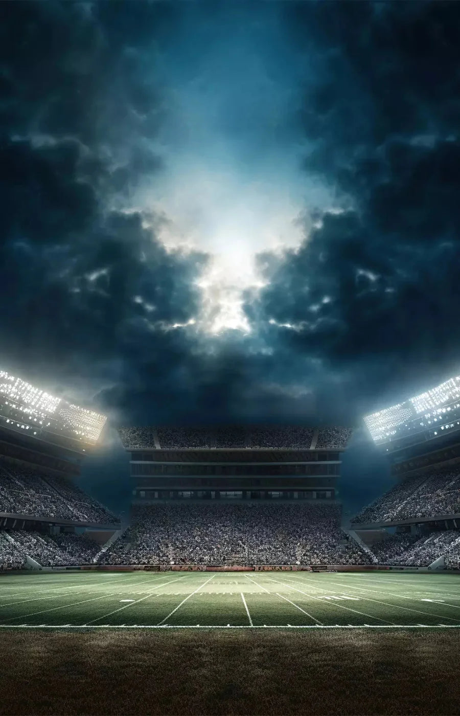 Sports Stadium Majestic 8X12 Ultracloth ( 96 X 144 Inch ) Backdrop