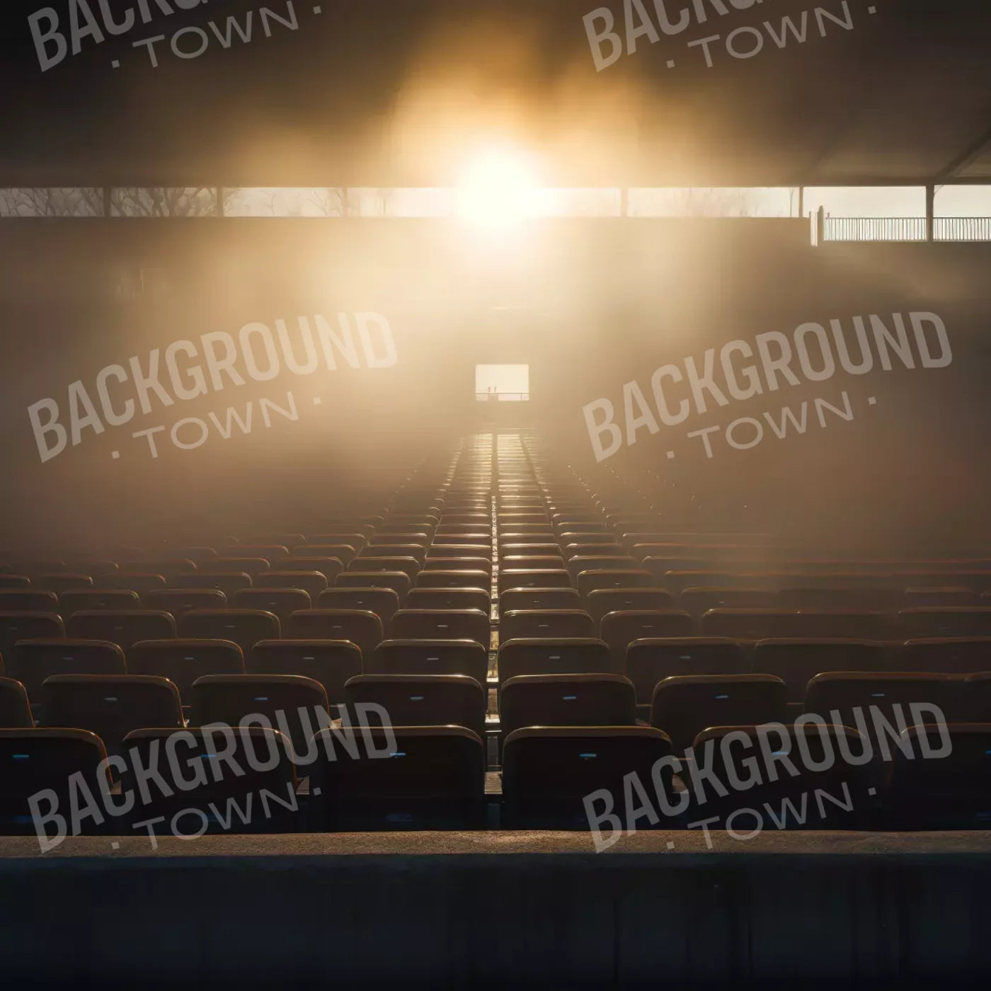 Sports Stadium Seats Ii 8’X8’ Fleece (96 X Inch) Backdrop