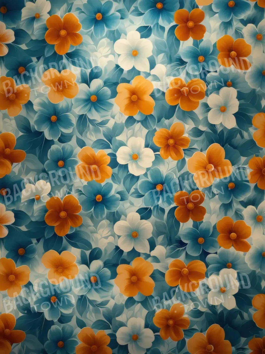 Spring Blanket Flowers 5’x6’8 Fleece (60 x 80 inch) Backdrop
