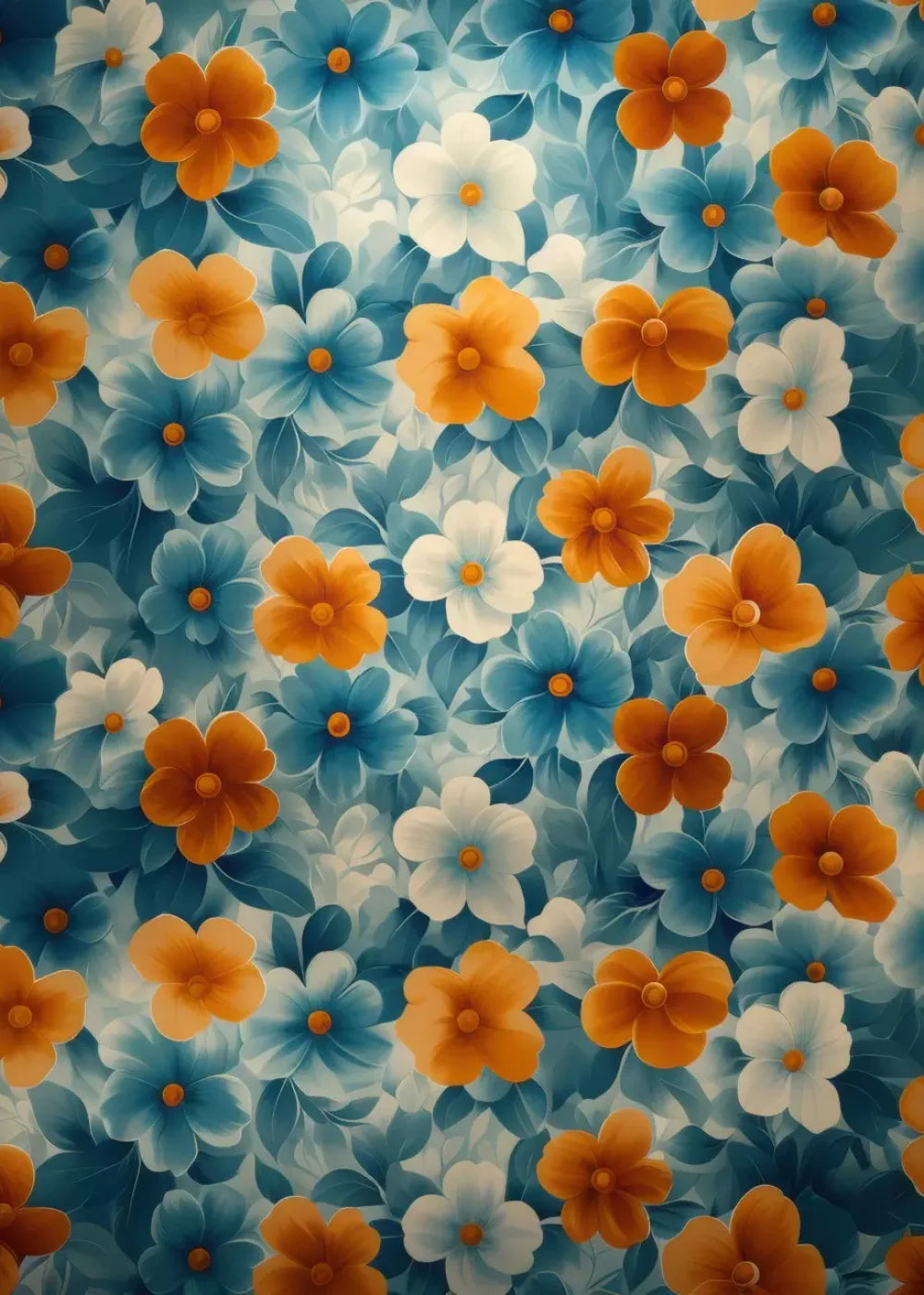 Spring Blanket Flowers 5’x7’ UltraCloth (60 x 84 inch) Backdrop