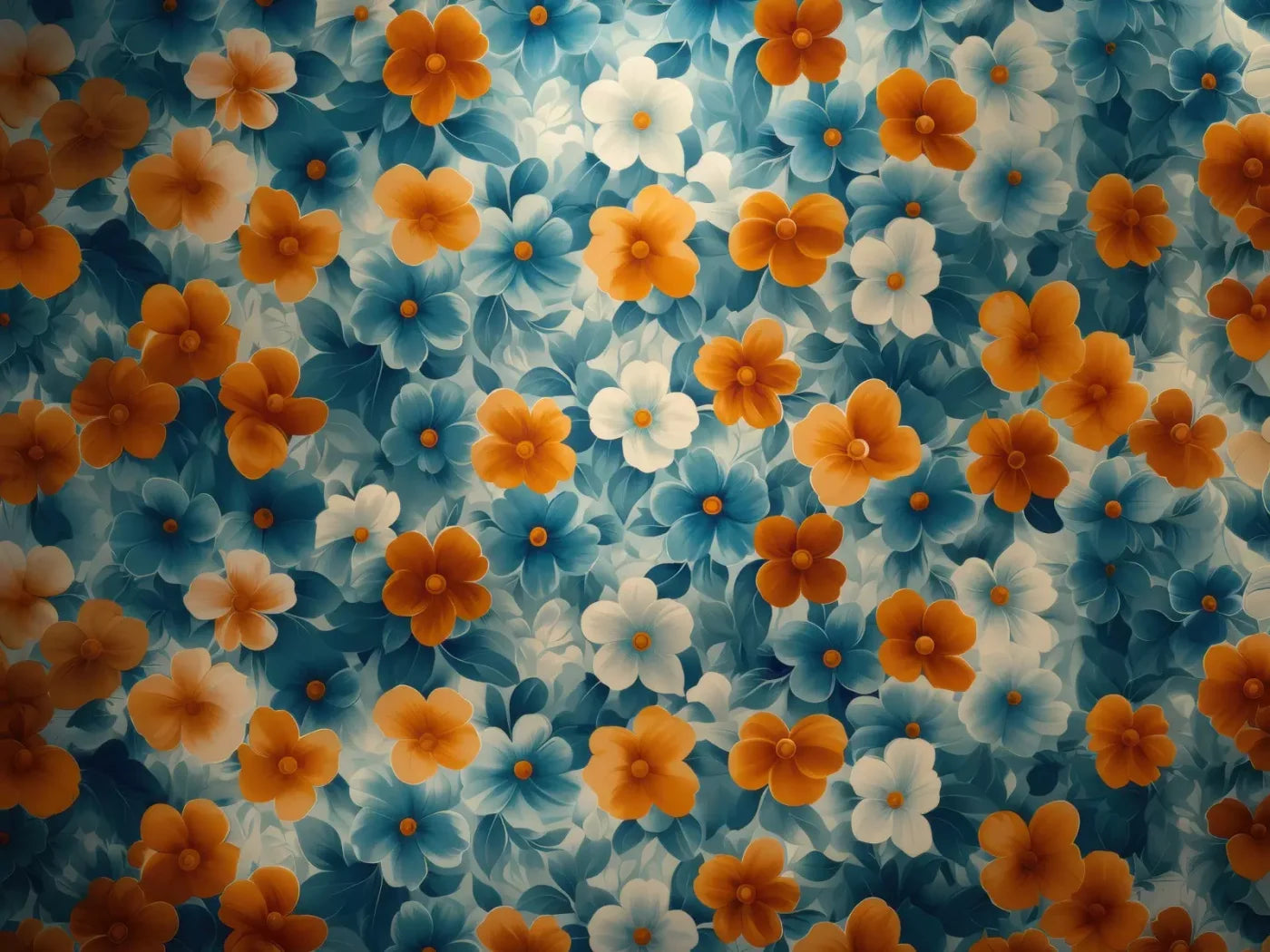 Spring Blanket Flowers 6’8x5’ Fleece (80 x 60 inch) Backdrop