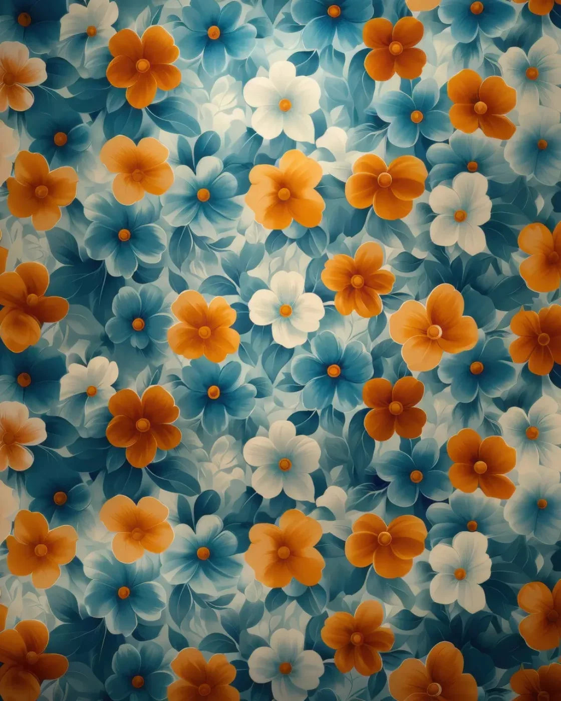 Spring Blanket Flowers 8’x10’ Fleece (96 x 120 inch) Backdrop