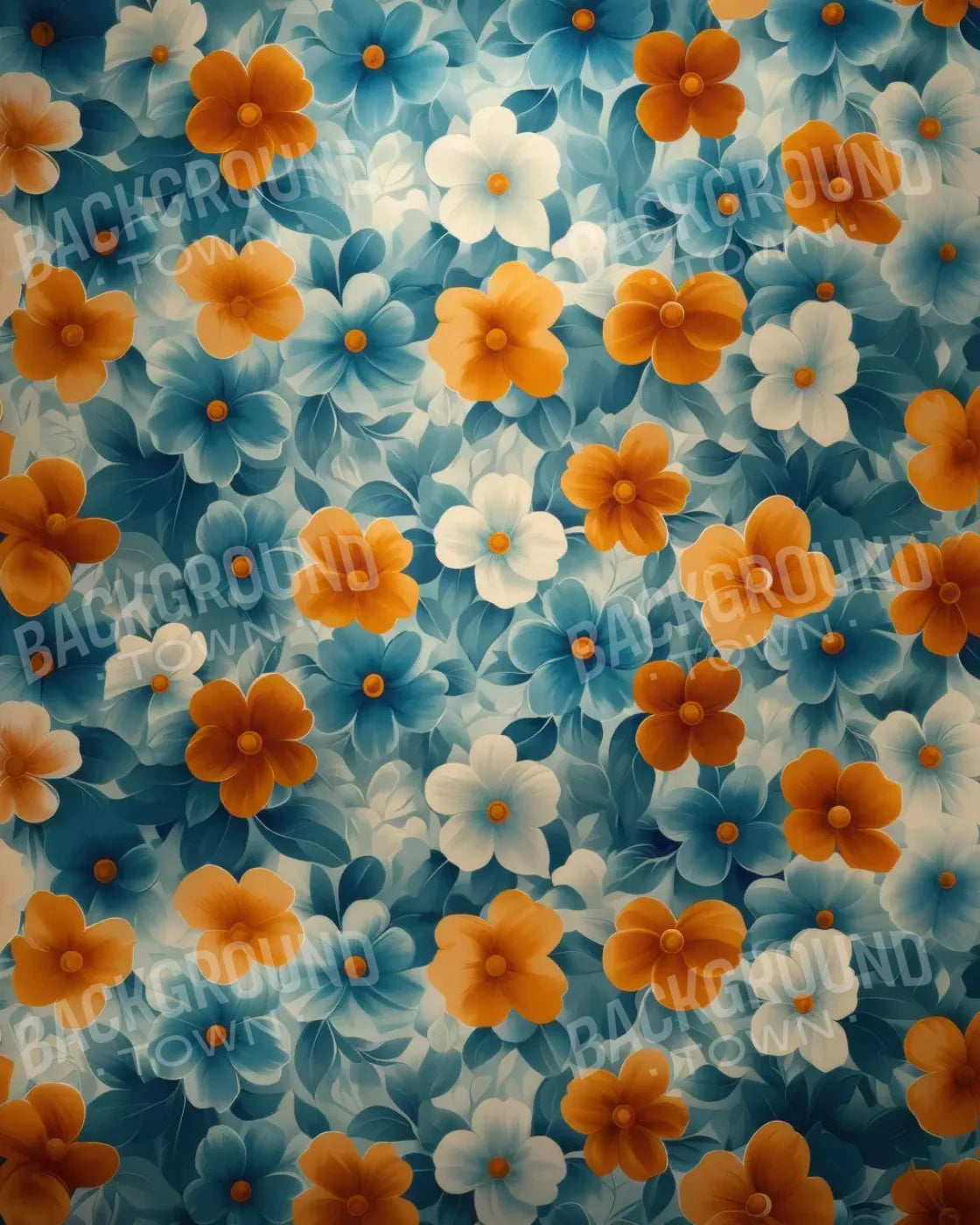 Spring Blanket Flowers 8’x10’ Fleece (96 x 120 inch) Backdrop
