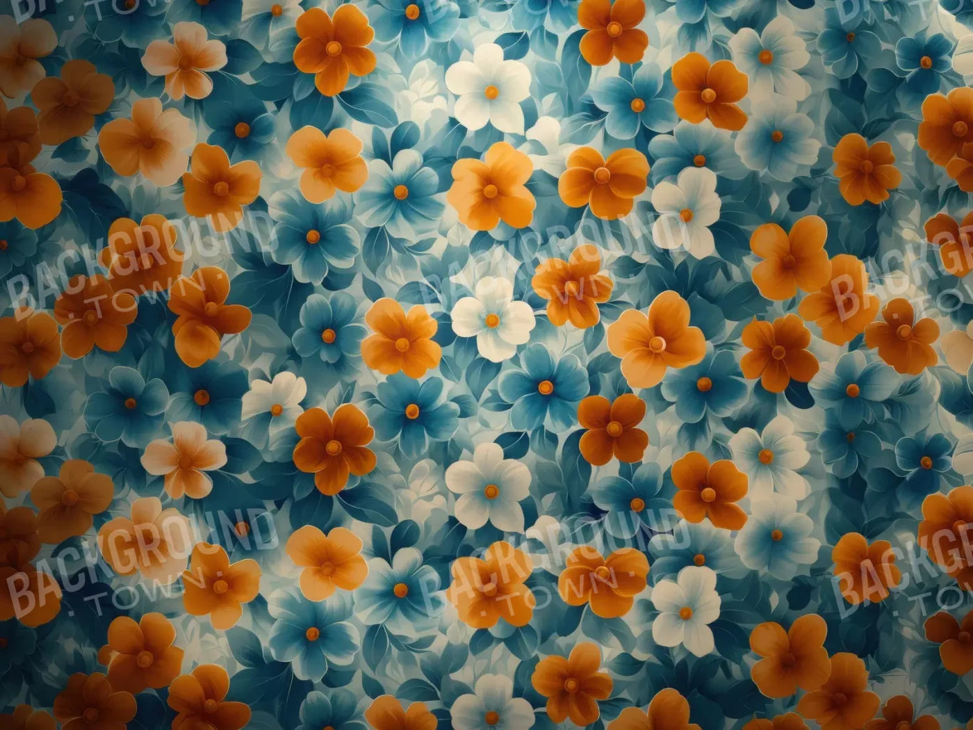 Spring Blanket Flowers 8’x6’ Fleece (96 x 72 inch) Backdrop