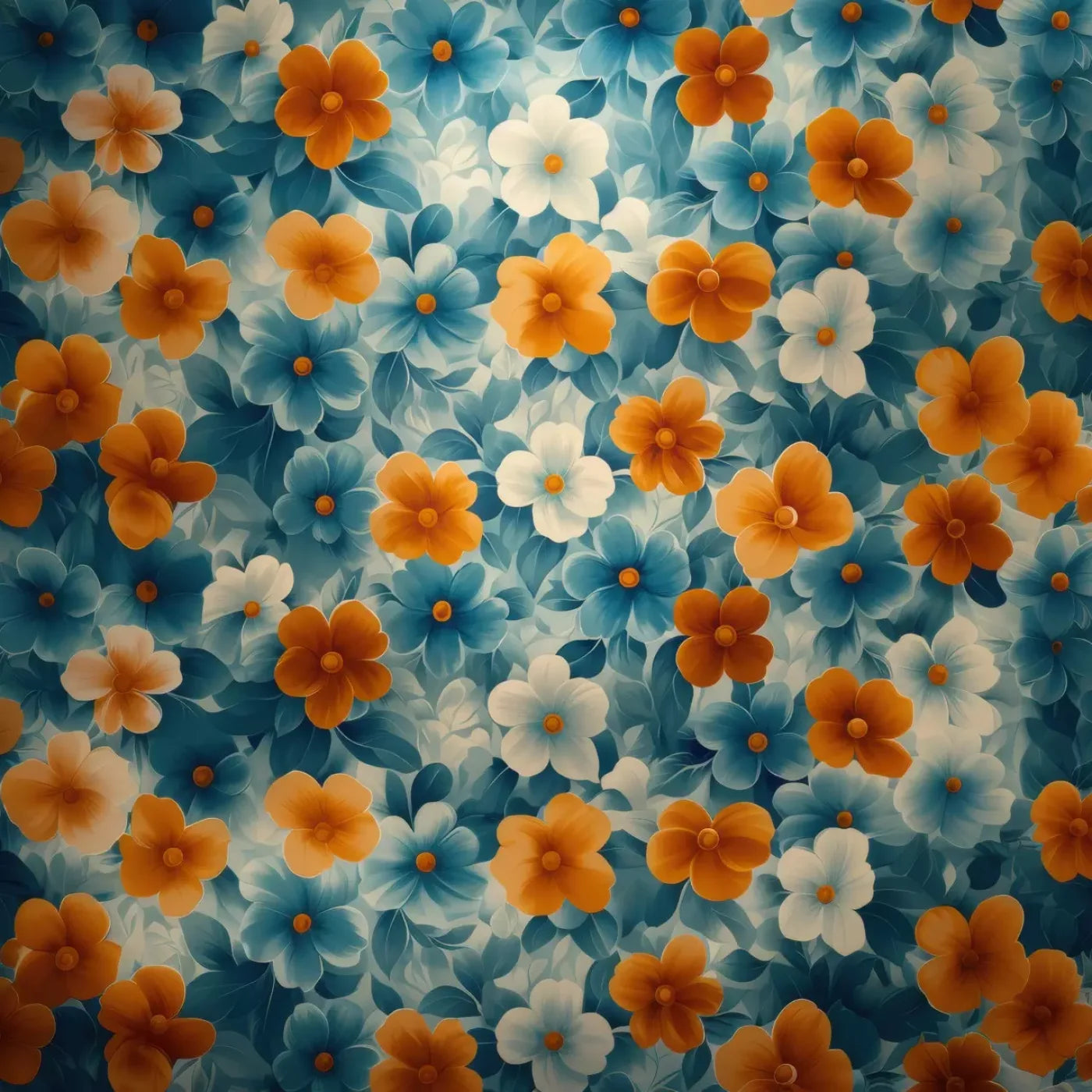 Spring Blanket Flowers 8’x8’ Fleece (96 x 96 inch) Backdrop