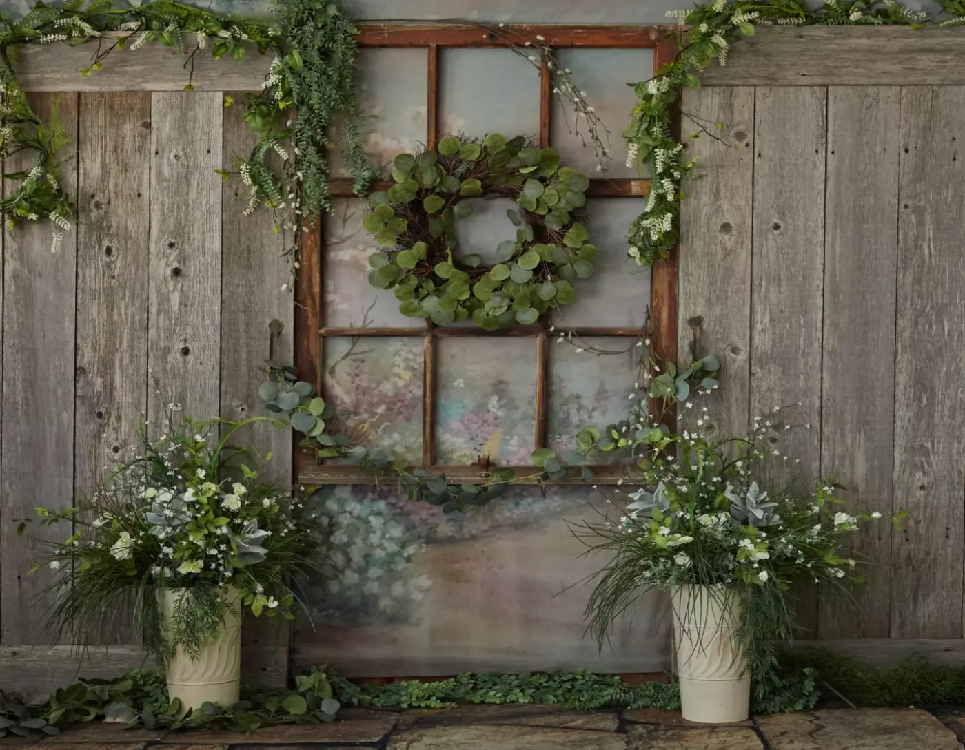 Spring Cottage 8’X6’ Fleece (96 X 72 Inch) Backdrop