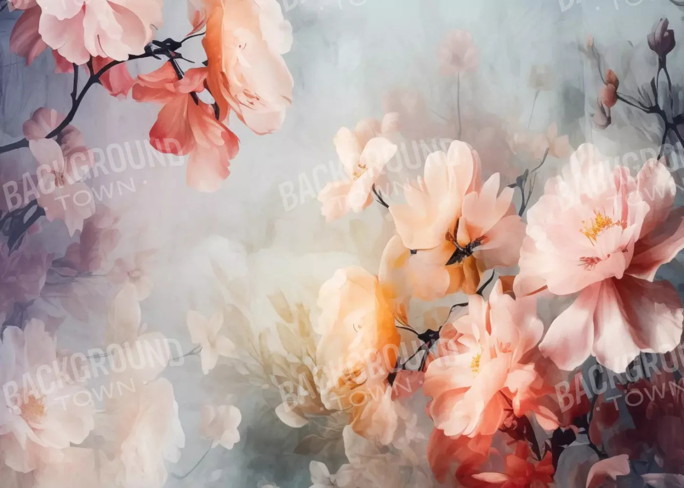 Spring Floral Iv 7X5 Ultracloth ( 84 X 60 Inch ) Backdrop
