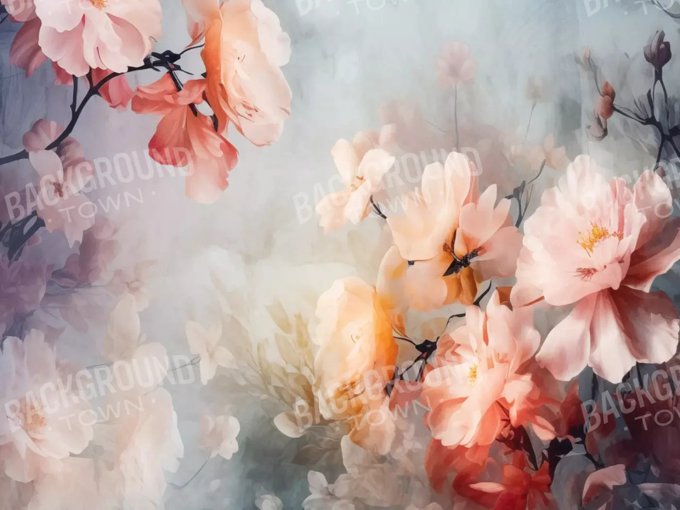 Spring Floral Iv 8X6 Fleece ( 96 X 72 Inch ) Backdrop