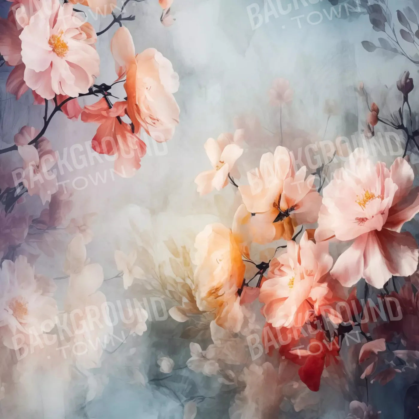 Spring Floral Iv 8X8 Fleece ( 96 X Inch ) Backdrop