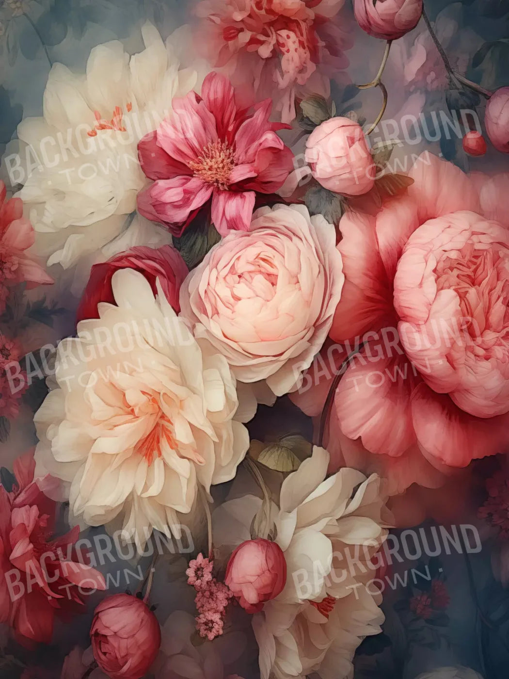 Spring Floral I 6X8 Fleece ( 72 X 96 Inch ) Backdrop