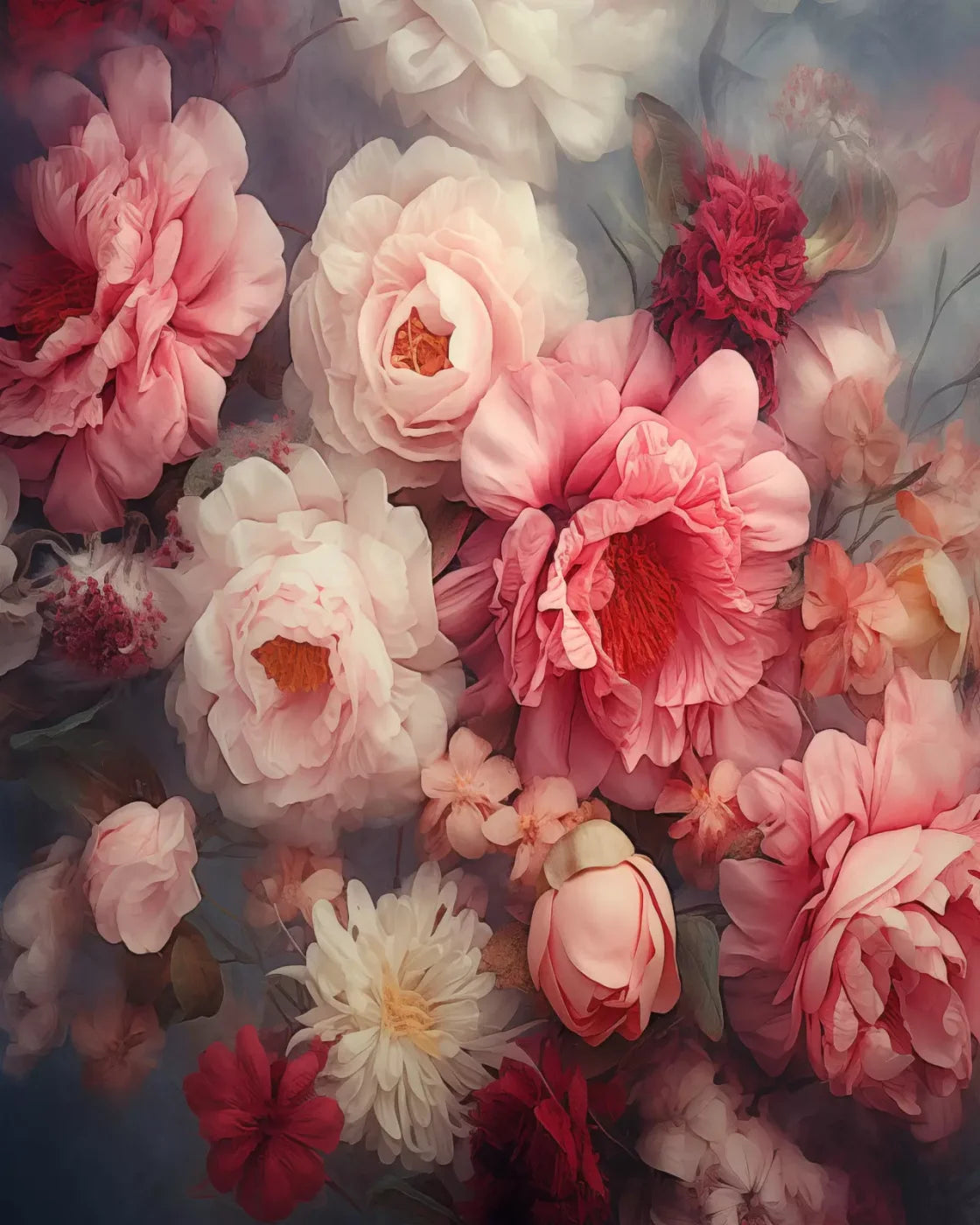Spring Floral Iii 8X10 Fleece ( 96 X 120 Inch ) Backdrop