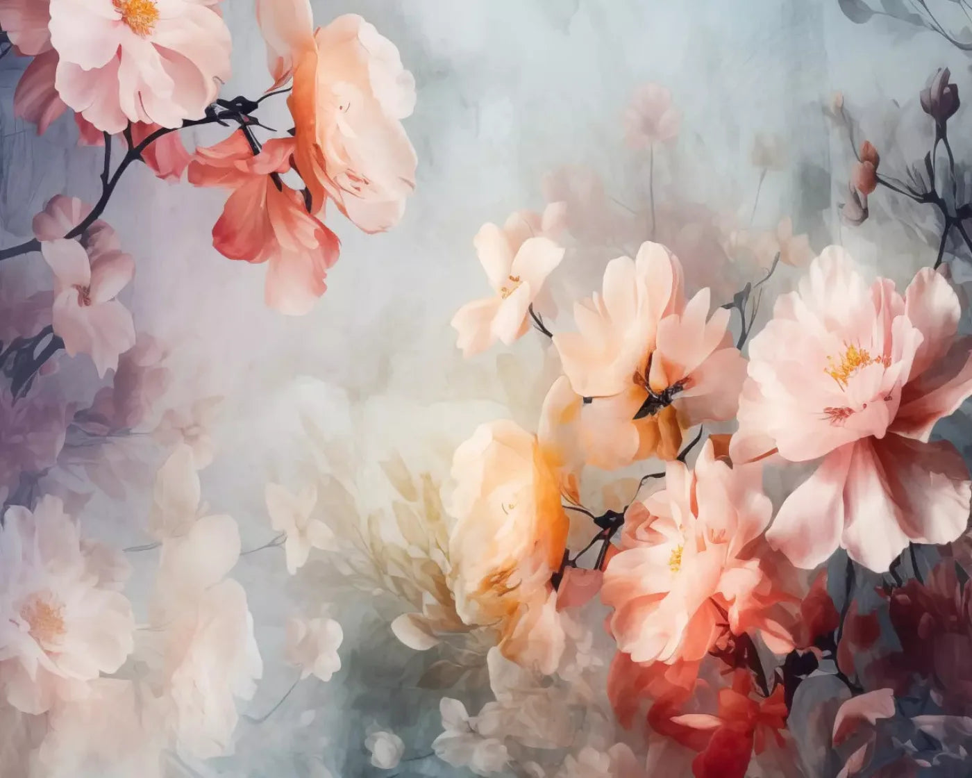 Spring Floral Iv 10X8 Fleece ( 120 X 96 Inch ) Backdrop