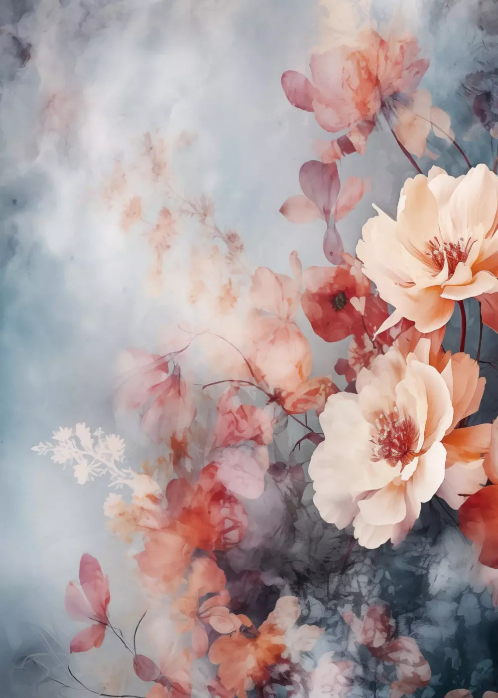 Spring Floral Vi 5X7 Ultracloth ( 60 X 84 Inch ) Backdrop