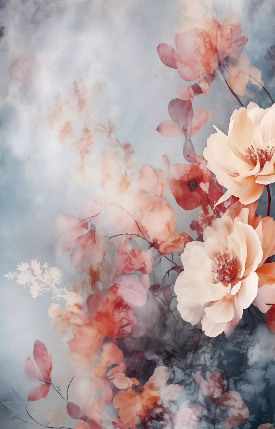 Spring Floral Vi 9X14 Ultracloth ( 108 X 168 Inch ) Backdrop