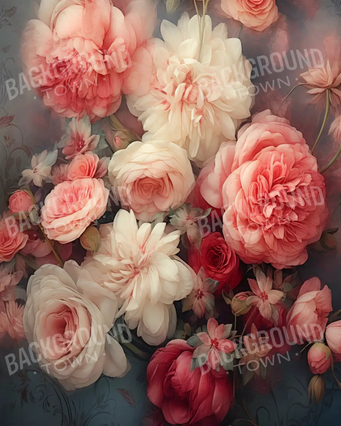 Spring Floral Vii 8X10 Fleece ( 96 X 120 Inch ) Backdrop