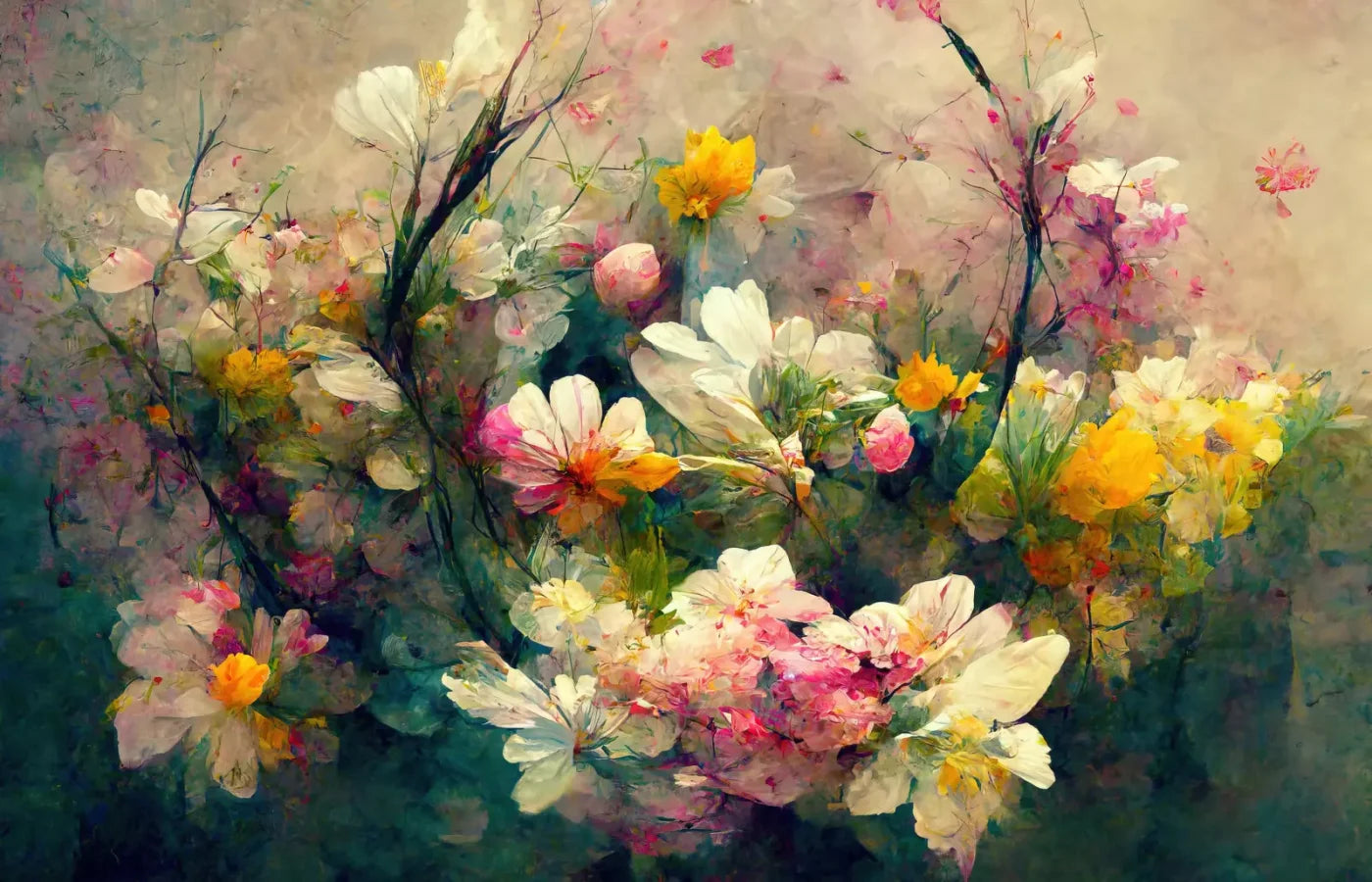 Springtime Bouquet 12’X8’ Ultracloth (144 X 96 Inch) Backdrop