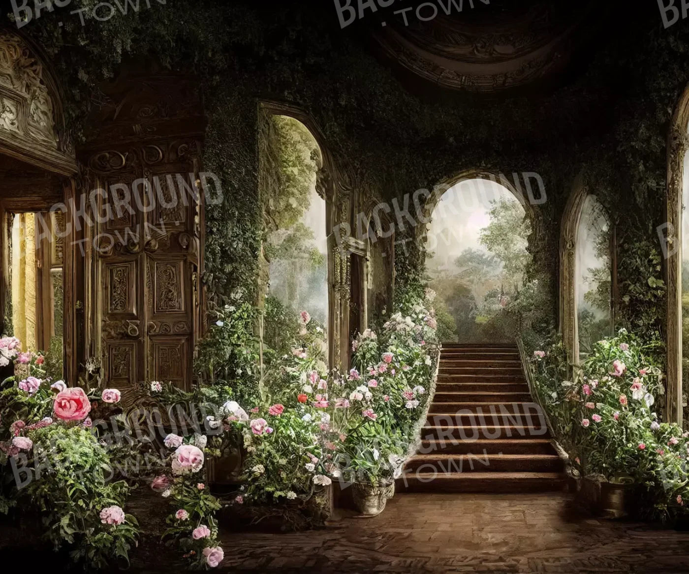 Brown Easter Backdrop for Photography