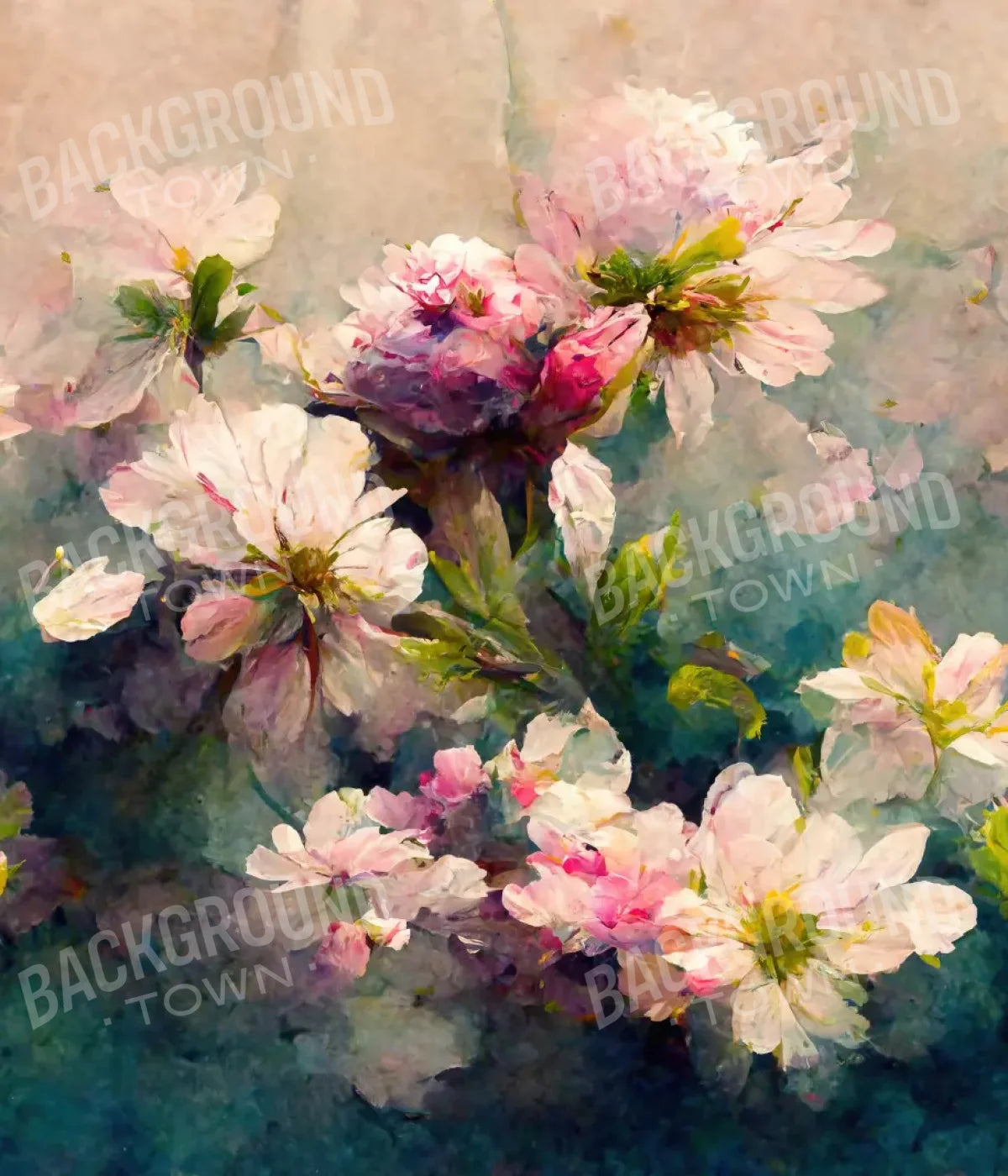 Springtime Florals 10’X12’ Ultracloth (120 X 144 Inch) Backdrop