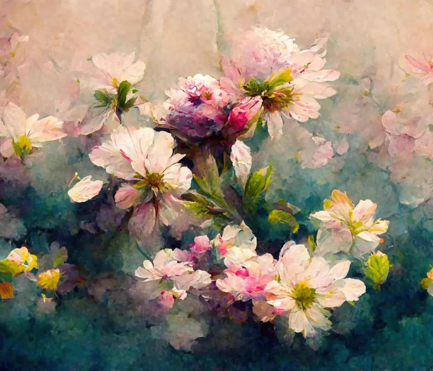 Springtime Florals 12’X10’ Ultracloth (144 X 120 Inch) Backdrop