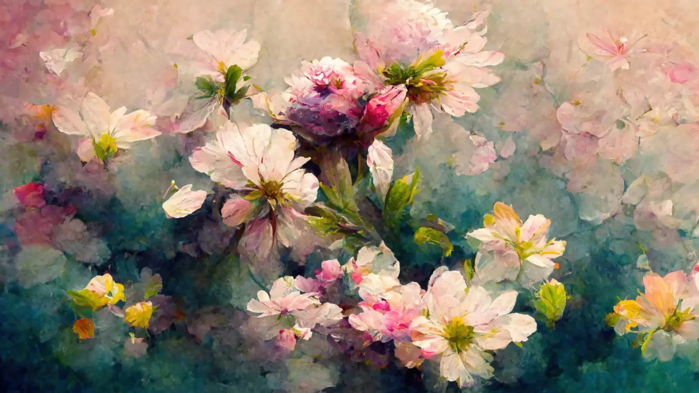 Springtime Florals 14’X8’ Ultracloth (168 X 96 Inch) Backdrop