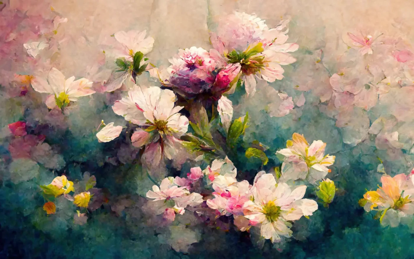 Springtime Florals 14’X9’ Ultracloth (168 X 108 Inch) Backdrop