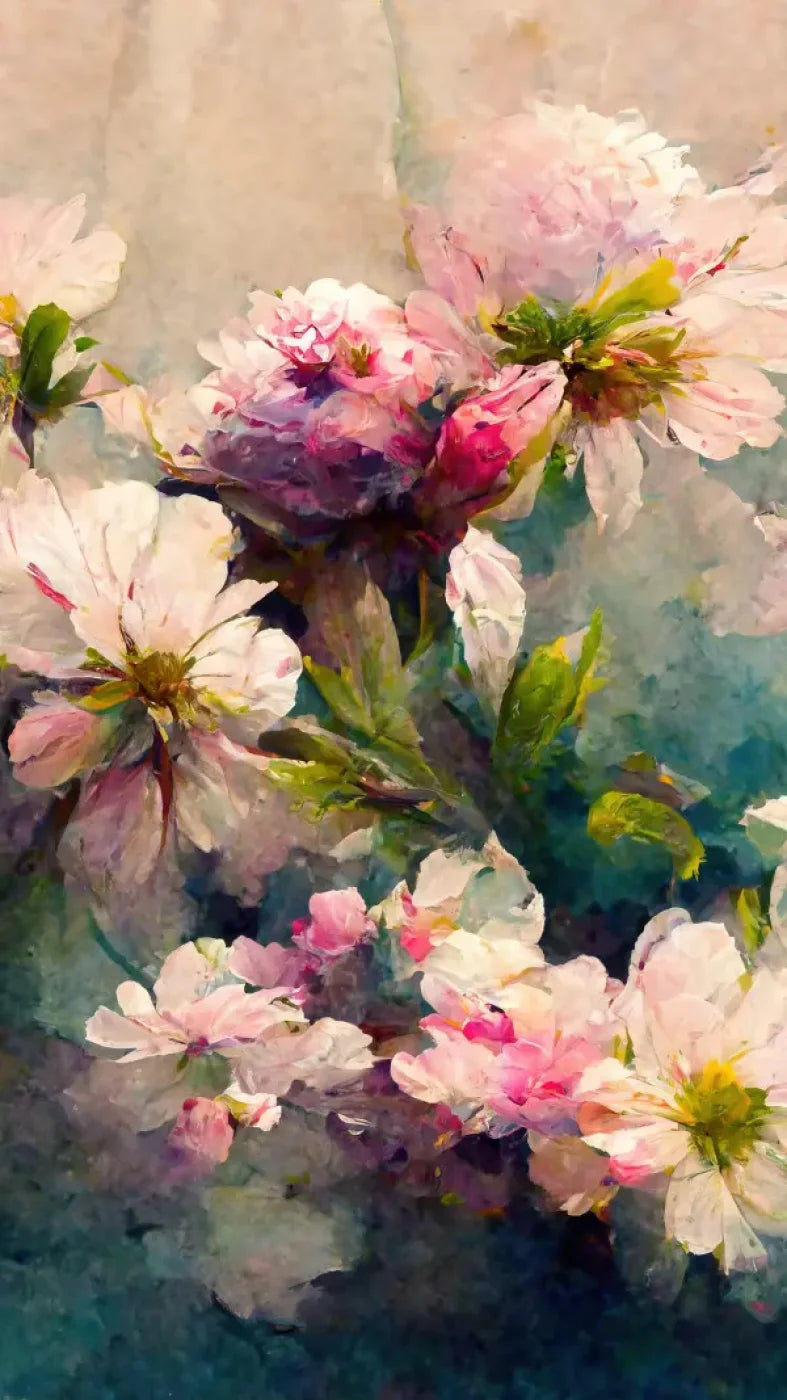 Springtime Florals 8’X14’ Ultracloth (96 X 168 Inch) Backdrop