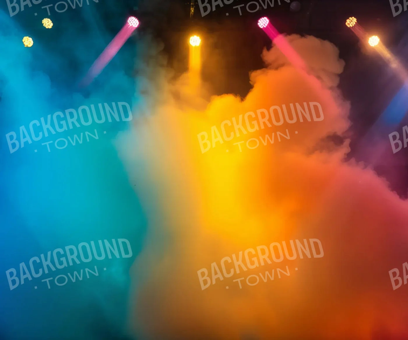 Blue Yellow Pink Backdrop for Photography