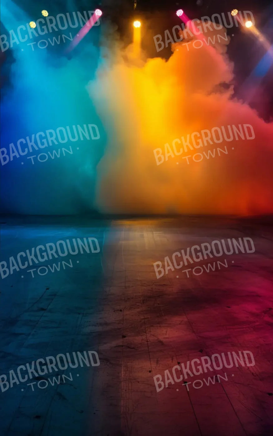 Blue Red Yellow Orange Backdrop for Photography