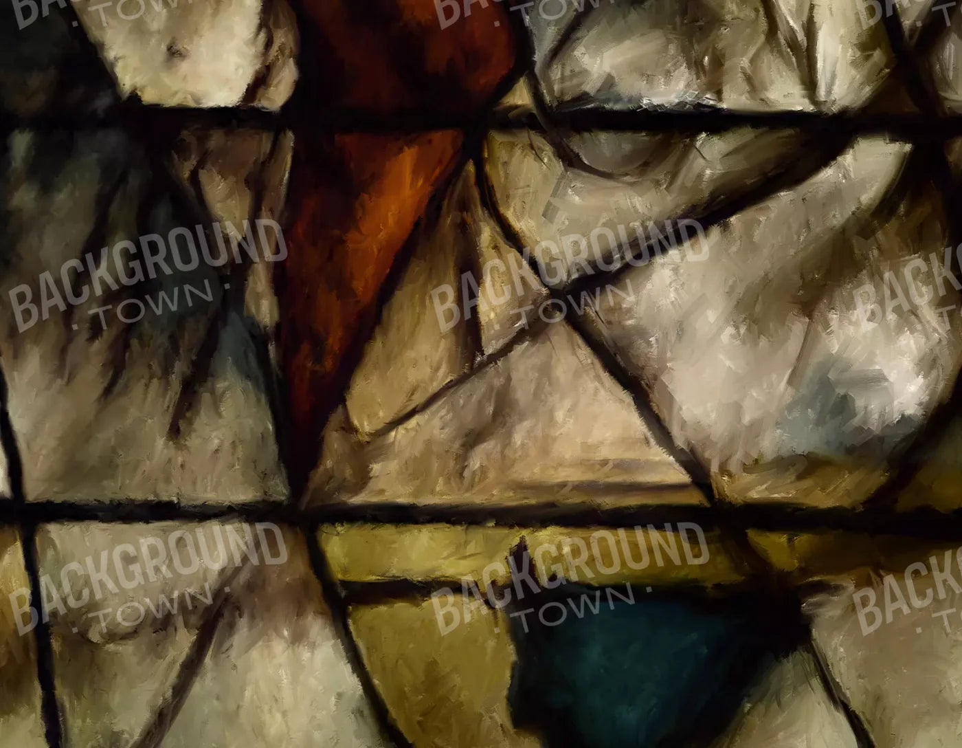 Stained Glass 8X6 Fleece ( 96 X 72 Inch ) Backdrop