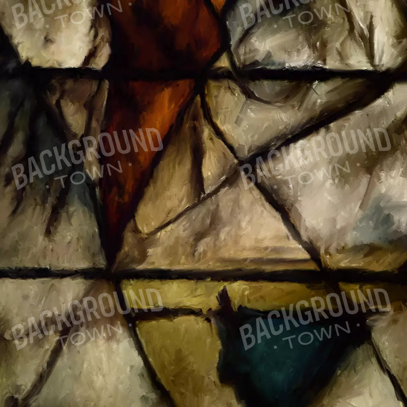 Stained Glass 8X8 Fleece ( 96 X Inch ) Backdrop