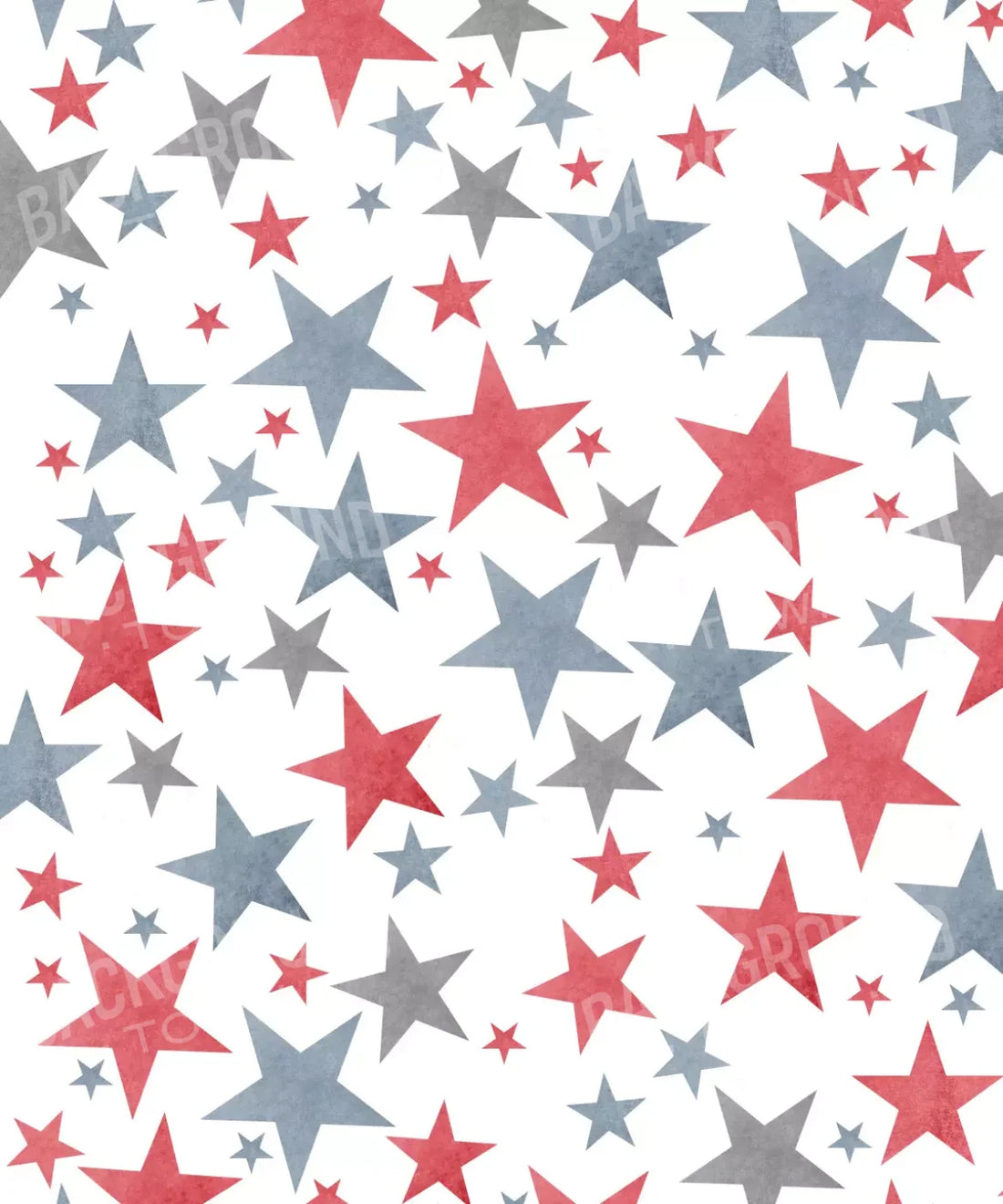 White Patriotic Backdrop for Photography