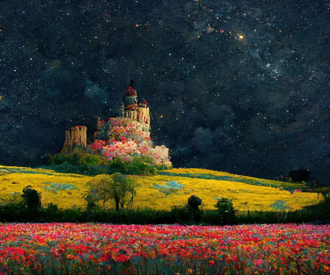 Starry Night 5X42 Fleece ( 60 X 50 Inch ) Backdrop