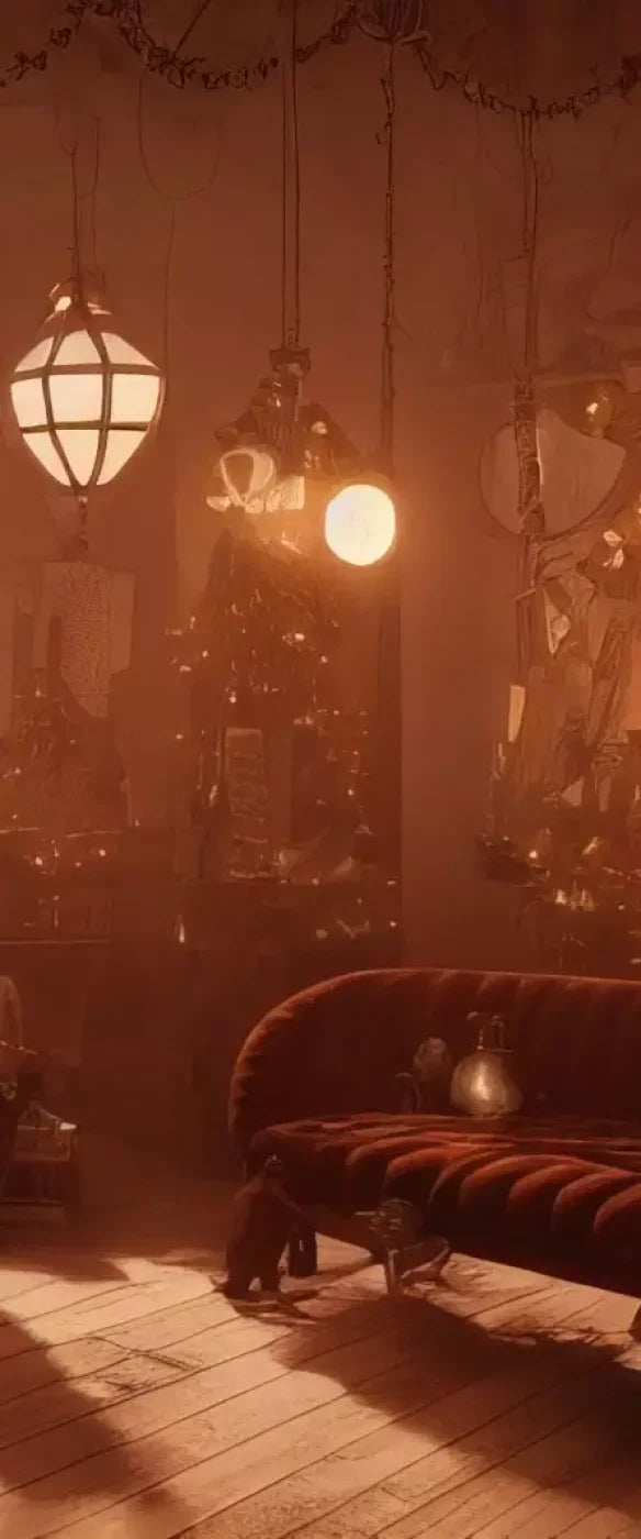 Steampunk Christmas 5’X12’ Ultracloth For Westcott X-Drop (60 X 144 Inch) Backdrop