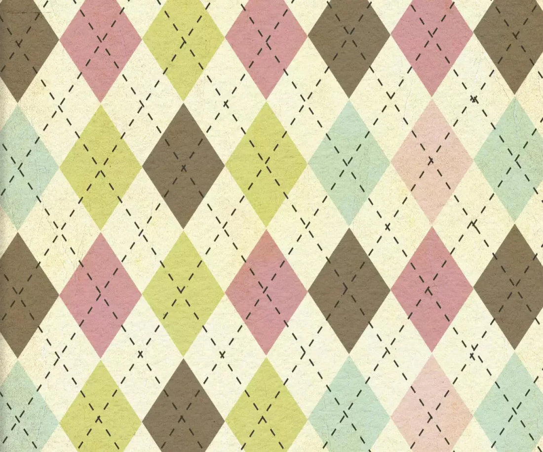 Stitched Diamonds 5X42 Fleece ( 60 X 50 Inch ) Backdrop