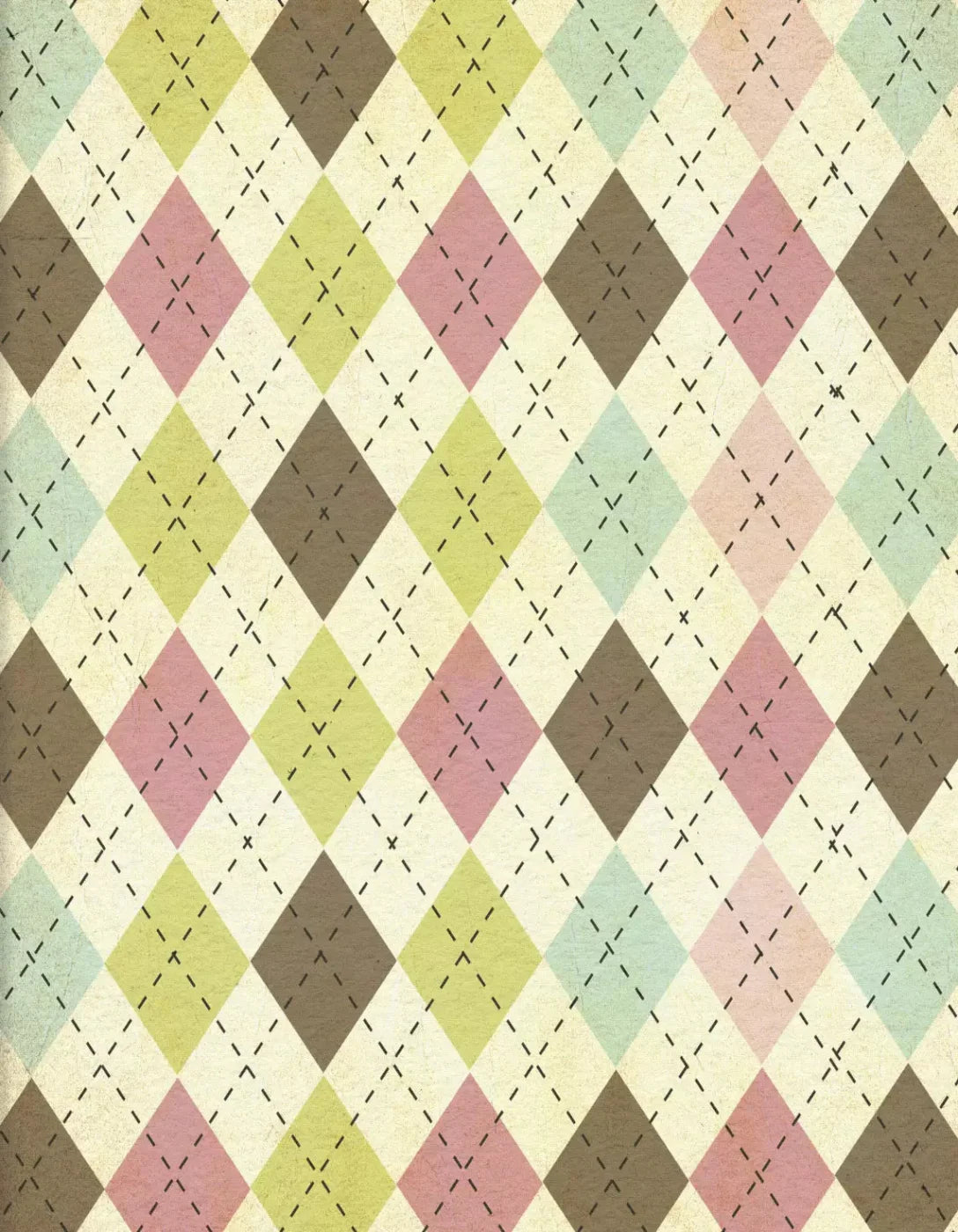 Stitched Diamonds 6X8 Fleece ( 72 X 96 Inch ) Backdrop