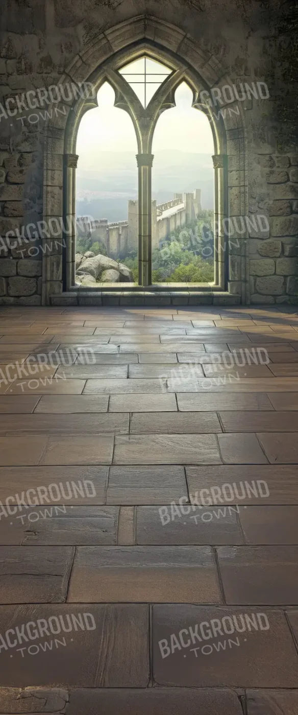 Stone Castle Room Window Sweep 5’x12’ UltraCloth for Westcott X-Drop (60 x 144 inch) Backdrop