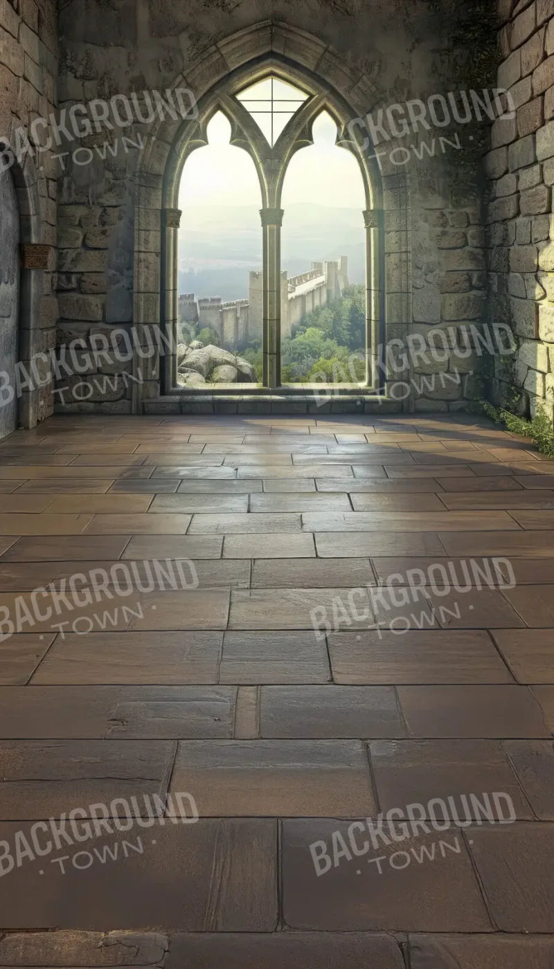 Stone Castle Room Window Sweep 8’x14’ UltraCloth for Westcott X-Drop Pro (96 x 168 inch) Backdrop