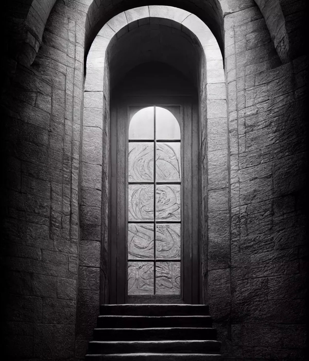 Stone Door 10X12 Ultracloth ( 120 X 144 Inch ) Backdrop