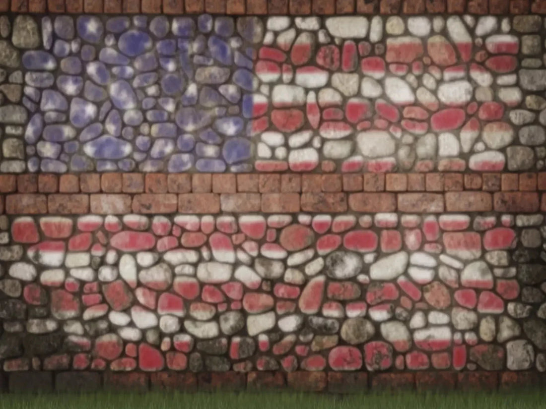 Stone Flag Wall 68X5 Fleece ( 80 X 60 Inch ) Backdrop