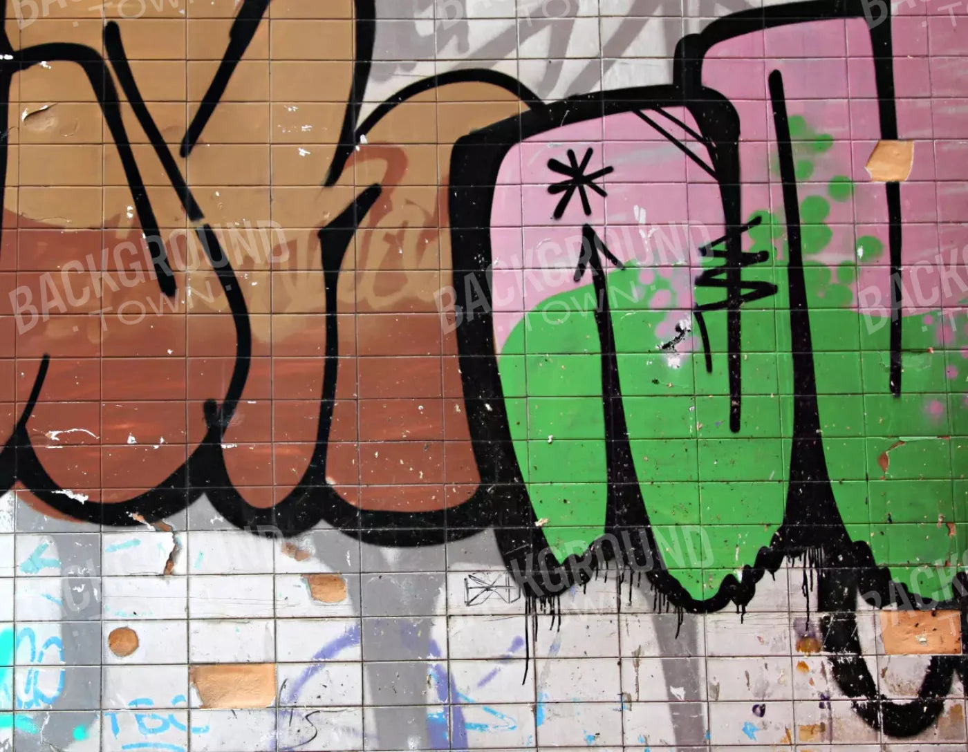 Subway 8X6 Fleece ( 96 X 72 Inch ) Backdrop